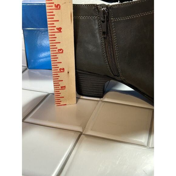 Easy Street Flex 7 1/2 W 31-0327 Grey Voyage Open Toe Bootie Womens Ankle Boot - Picture 4 of 8